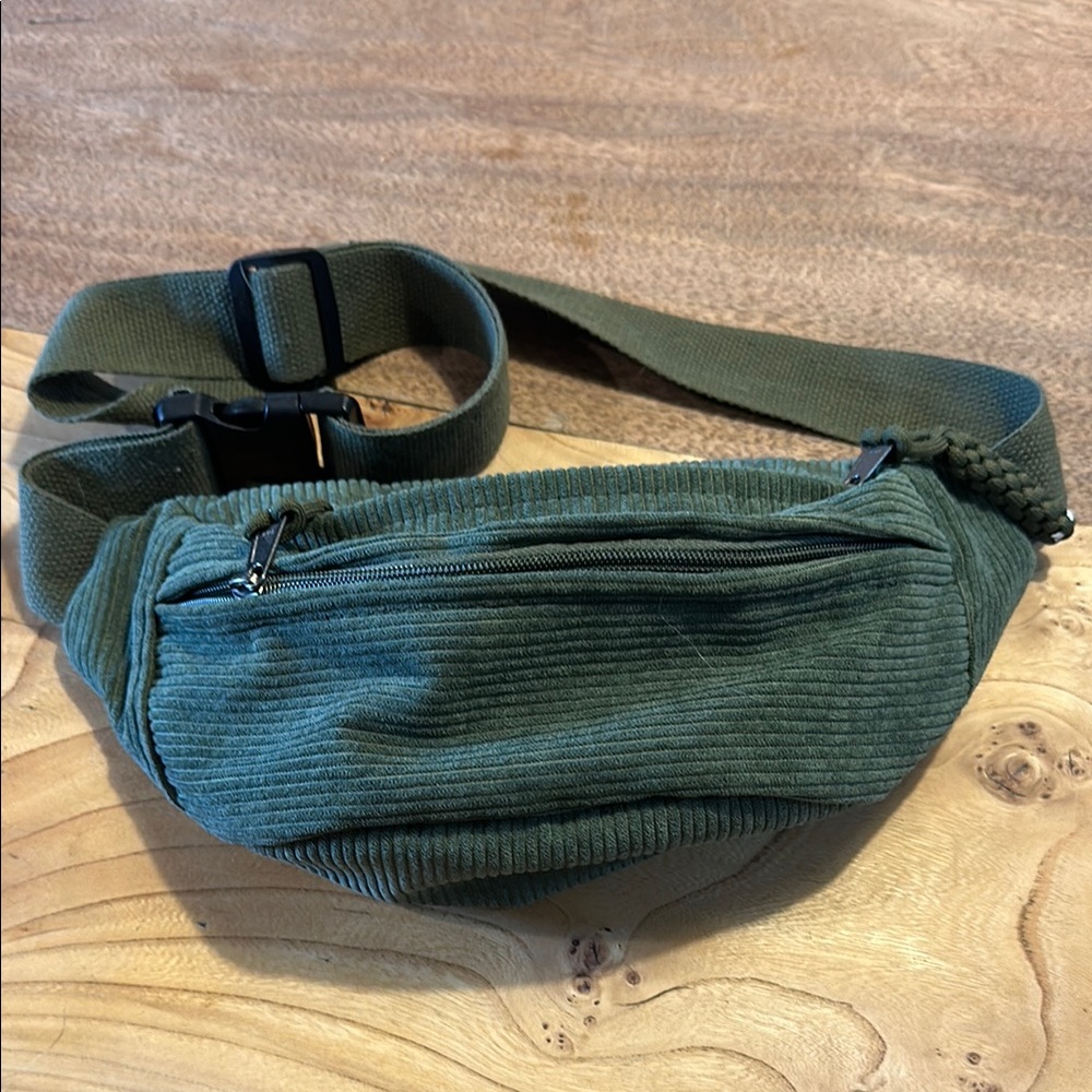Olive Green Corduroy Men's Bag